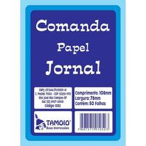 Impresso Talão Comanda Jornal 50F80MMX110MM PCT com 20