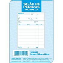 Impresso Talão de Pedido 1/36 2 Vias 50 Folhas - Pacote com 20