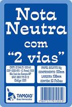 Impresso Talao Nota Neutra 1/32 25X02Fls.2Via