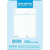 Impresso Talão Nota Neutra 1/36 25X2 104X146 (27898944500116) PCT com 20 - Pauta Branca