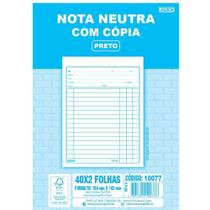 Impresso Talao Nota Neutra 1/36 40X2 104X143 - SD Inovacoes