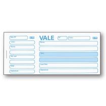 Impresso vale 100 folhas com canhoto tilibra