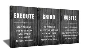 Impressões em tela QYHART Motivational Wall Art 3 peças 120x60cm