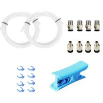 Impressora 3D Bowden Tube 2m PTFE Teflon com conexões e cortador