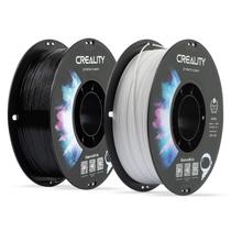 Impressora 3D Filament Creality PETG 1,75 mm, pacote com 2 unidades, 1 kg, preto e branco Impressora 3D Filament Creality PETG 1,75 mm, pacote com 2 unidades, 1 kg, preto e branco