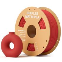 Impressora 3D Filament Deeplee Matte PLA 1,75 mm 1 kg vermelho rubi
