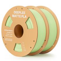 Impressora 3D Filament Deeplee Matte PLA 1,75 mm, pacote com 2 unidades, verde menta