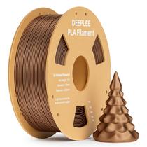 Impressora 3D Filament Deeplee PLA 1,75 mm 1 kg de bronze