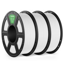 Impressora 3D Filament Deeplee PLA PRO 1,75 mm, pacote com 3 unidades, branco