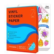 Impressora a jato de tinta transparente Ruibytree de papel adesivo de vinil