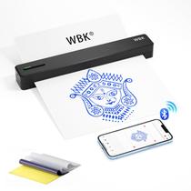 Impressora de estêncil de tatuagem WBK portátil sem fio Bluetooth