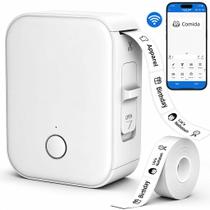 Impressora De Etiquetas Inteligente Térmica Bluetooth Sem Tinta iOS Android Com Bobina Adesiva Mini Impressora De Etiquetas Inteligente Térmica Bluetooth Sem Tinta iOS Android Com Bobina Adesiva Mini