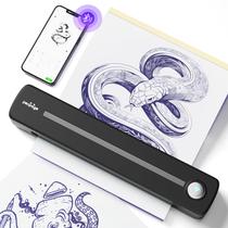 Impressora de tatuagem térmica sem fio PeriPage P91 com papel de estêncil