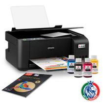 Impressora Epson L3250 + Kit de Tinta Gênesis + 100 Folhas Sublimatica Live