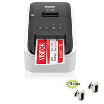 Impressora Etiquetas Brother QL-800 2 Fitas Imprime 2 Cores