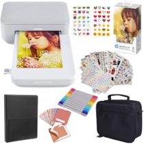 Impressora fotográfica HP Sprocket Studio Plus 4x6" com estojo e papel