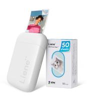 Impressora Fotográfica Instantânea Liene Mini Portátil - com 50 Papéis 2x3