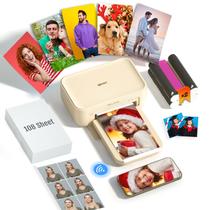 Impressora fotográfica portátil iDPRT 4x6, sublimação térmica, 108 folhas