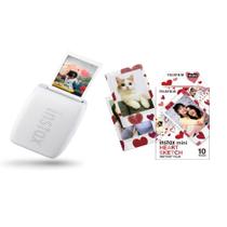 Impressora instax mini link 3 + filme instax mini heart sketch 10 fotos