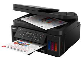 Impressora Multifuncional Canon Mega Tank G7010 - Jato de Tinta Colorida Wi-Fi USB Placa de Rede