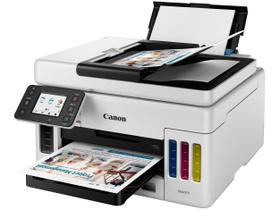 Impressora Multifuncional Canon Mega Tank Maxify GX6010, Colorida, Wifi, USB, Scanner, Branca - 4470C005AA