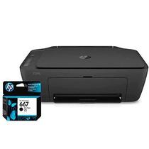 Impressora Multifuncional Deskjet Ink Advantage 2774 7FR22A, Colorida, Wi-fi, Conexão USB, Bivolt + Cartucho HP 667 Preto Original HP