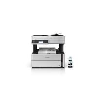 Impressora Multifuncional Epson Ecotank M3180 Mono Wi-Fi Ethernet Fax Duplex PCL ADS - Branca