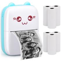 Impressora portátil Eschen Mini Pocket Bluetooth Thermal Blue