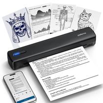 Impressora portátil POLONO D810 sem fio Bluetooth preta