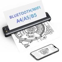 Impressora portátil Rongta F81 sem fio WiFi e Bluetooth cinza
