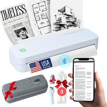 Impressora portátil sem tinta simplificada, gadgets 2025 para iPhone, Android, tablet, laptop com Bluetooth - STREAMLINED GADGETS