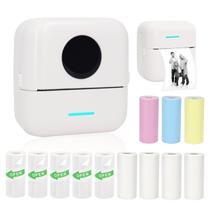 Impressora portátil Vicbear Mini adesivo sem tinta com 12 papéis