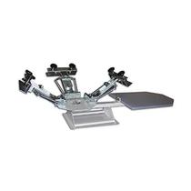 Impressora Rotativa Manual com Berço e Três Garras para Serigrafia - Advance Metal Printer