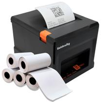 Impressora Térmica 80mm Usb Rede Guilhotina Goldensky + 5 Bobinas Cupom Recibo Ticket Impressora Térmica 80mm Usb Rede Guilhotina Goldensky + 5 Bobinas Cupom Recibo Ticket