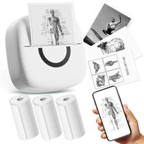 Impressora Térmica de Adesivos Cabaro Mini Bluetooth - com 3 Rolos de Papel