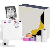 Impressora Térmica de Adesivos Ponek M02S Bluetooth - Branca - com Papel