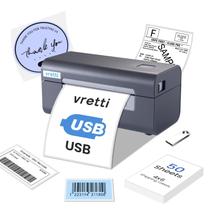 Impressora térmica de etiquetas de envio vretti USB 4x6 para empresas