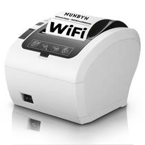 Impressora térmica de recibos MUNBYN WiFi USB/LAN/RS232 80mm branca