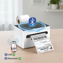Impressora Térmica Etiqueta adesivas com Conexão USB e Bluetooth Rápida, Prática e Sem Tinta