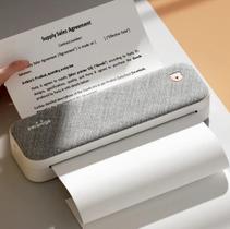 Impressora termica portatil A4 usb sem fio bluetooth na cor cinza