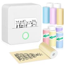 Impressora Térmica Portátil Bakoor Mini - com 10 Rolos de Papel (Android e iOS)