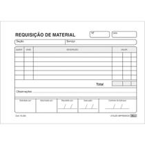 Impressos Requisição de Material Simplificado 50 Folhas 154X107MM Pacote com 20