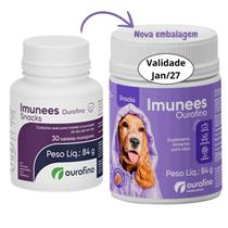 Imunees Snacks 30 Tabletes Ourofino Aumento Imunidade Cães - Ourofino Pet