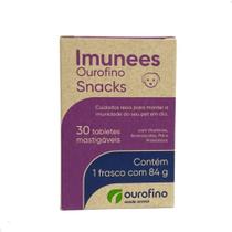 Imunees Snacks p/ Cães c/ 30 Tabletes 84g - Ouro Fino Imunees Snacks p/ Cães c/ 30 Tabletes 84g - Ouro Fino