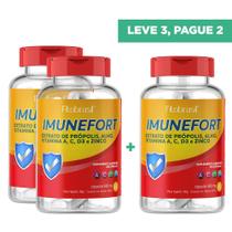 Imunefort - Suplemento com Alho, Própolis, Vitamina C, Vitamina D, Vitamina A e Zinco - 60 Cápsulas
