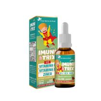Imuni Trix kids Morango Solução 30ml - Flora Nativa Imuni Trix kids Morango Solução 30ml - Flora Nativa