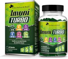 IMUNI TURBO vitamina D3,C,E 800 mg 60 CAPS suplemento FLora Nativa Imunidade