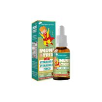 ImuniTrix Infantil Vitaminas C D Zinco 30ml Morango Flora Nativa