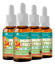 Imunitrix Kids Vitamina C D3 e Zinco 4 X 30ml Flora Nativa