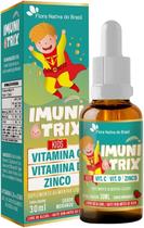 IMUNITRIX Vitamina C + D + Zinco Sabor Morango Flora Nativa 30ml